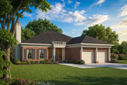 European Style House Plan - 3 Beds 2.5 Baths 3196 Sq/Ft Plan #17-1019 Exterior 