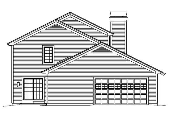 Exterior - Other Elevation 1 House Plan #57-581 - 4 bed, 3.5 bath
