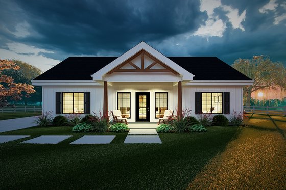 Exterior - Other Elevation for Farmhouse House Plan #126-238 - 2 bed, 2 bath