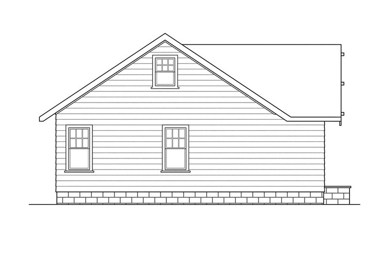 House Plan Design - Exterior - Other Elevation for Farmhouse House Plan #124-300 - 3 bed, 2 bath