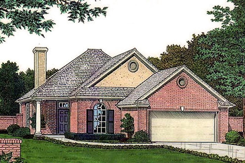 Dream House Plan - Traditional Exterior - Front Elevation Plan #310-896