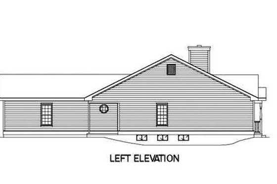 Exterior - Other Elevation for Farmhouse House Plan #57-117 - 3 bed, 2 bath