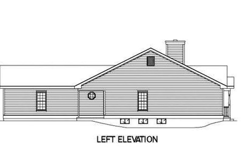 Home Plan - Exterior - Other Elevation for Farmhouse House Plan #57-117 - 3 bed, 2 bath