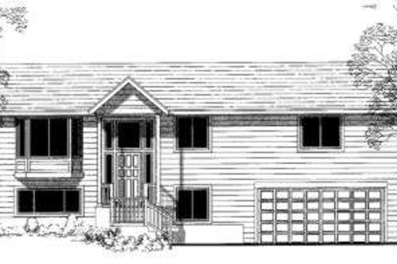Exterior - Front Elevation for Traditional House Plan #303-312 - 4 bed, 3 bath
