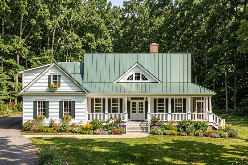 Architectural House Design - Farmhouse Photo Plan #137-376