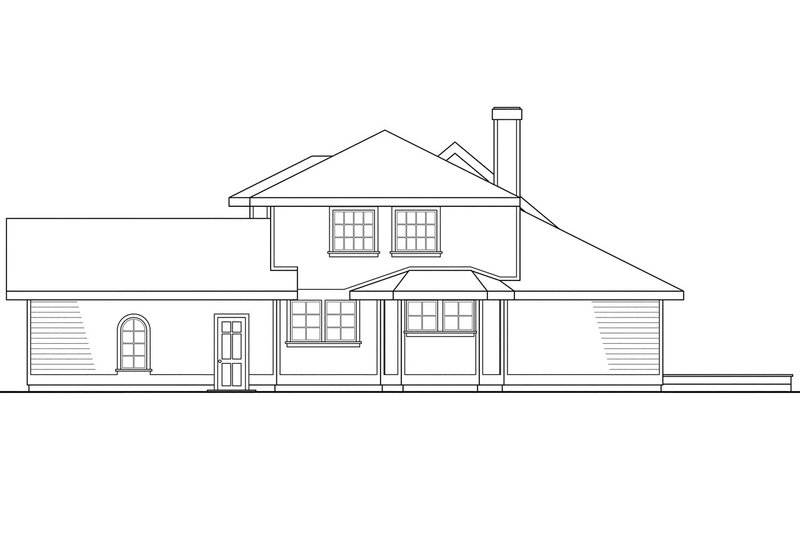 Home Plan - Exterior - Other Elevation 1 for Farmhouse House Plan #124-400 - 3 bed, 2.5 bath