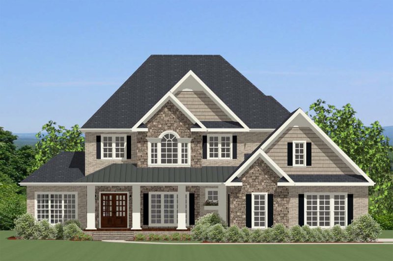 Traditional Style House Plan - 4 Beds 3.5 Baths 3605 Sq/Ft Plan #898-30 ...