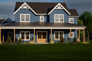 Craftsman Exterior - Front Elevation Plan #1116-33