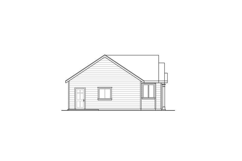 Dream House Plan - Exterior - Other Elevation for Ranch House Plan #124-1289 - 2 bed, 2 bath