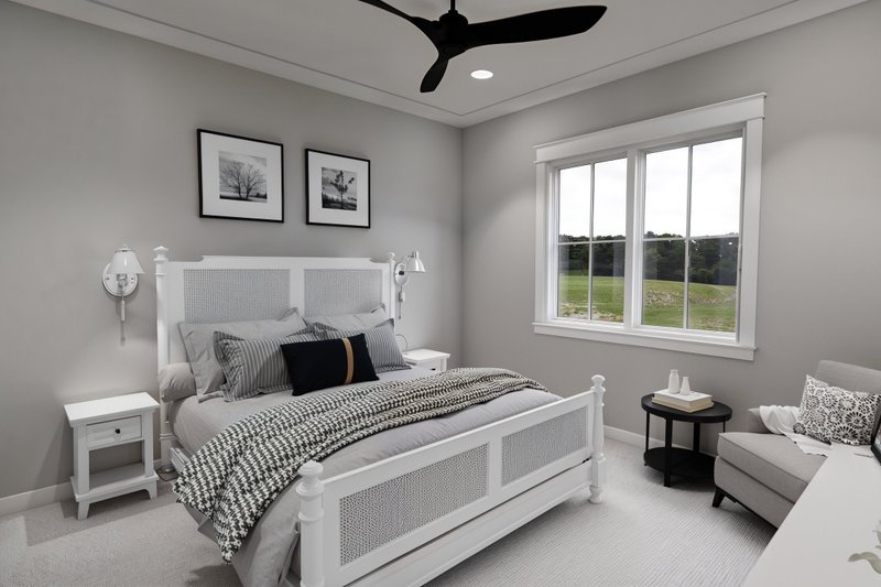 House Blueprint - Interior - Master Bedroom for Farmhouse House Plan #51-1259 - 3 bed, 3.5 bath