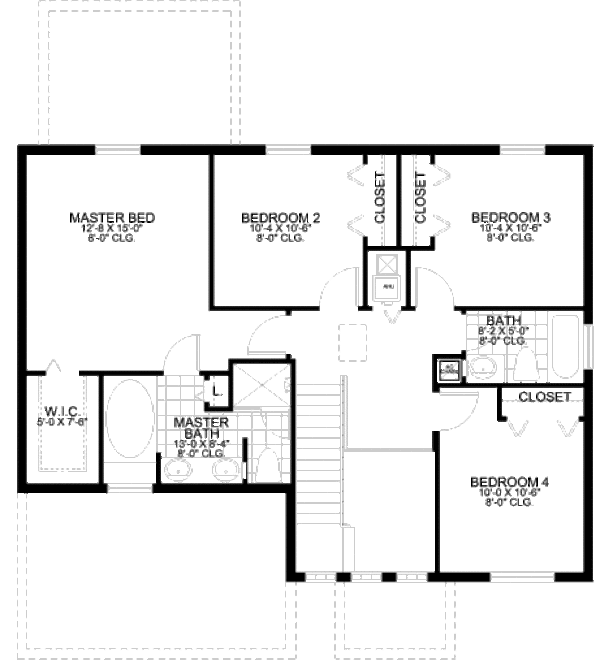 Floor Plan - Upper Floor Plan #420-134