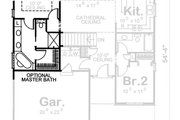 Traditional Style House Plan - 2 Beds 2 Baths 1209 Sq/Ft Plan #20-1714 