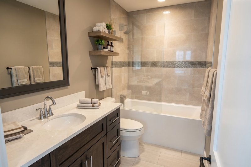 Architectural House Design - Interior - Bathroom for Craftsman House Plan #51-1525 - 3 bed, 2.5 bath