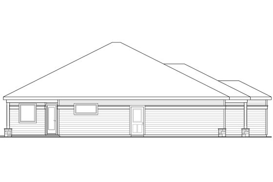 Exterior - Other Elevation for Country House Plan #124-926 - 3 bed, 2 bath