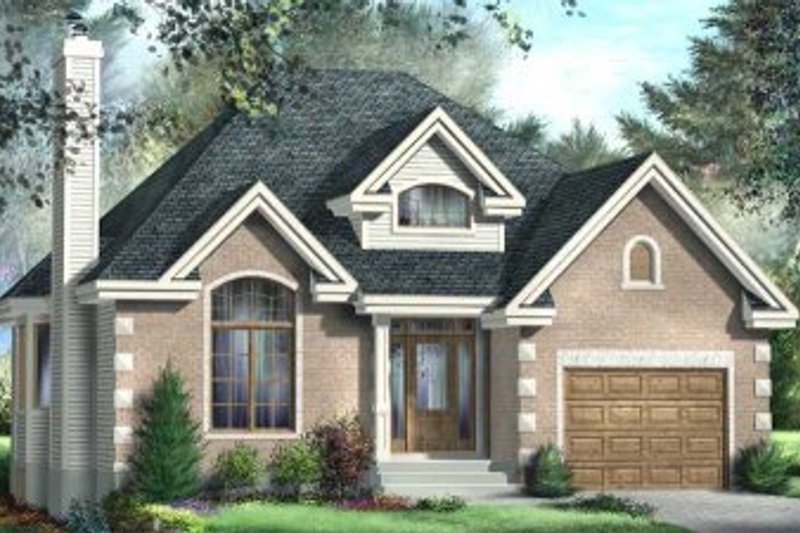 Traditional Style House Plan - 3 Beds 1 Baths 1448 Sq/Ft Plan #25-4137
