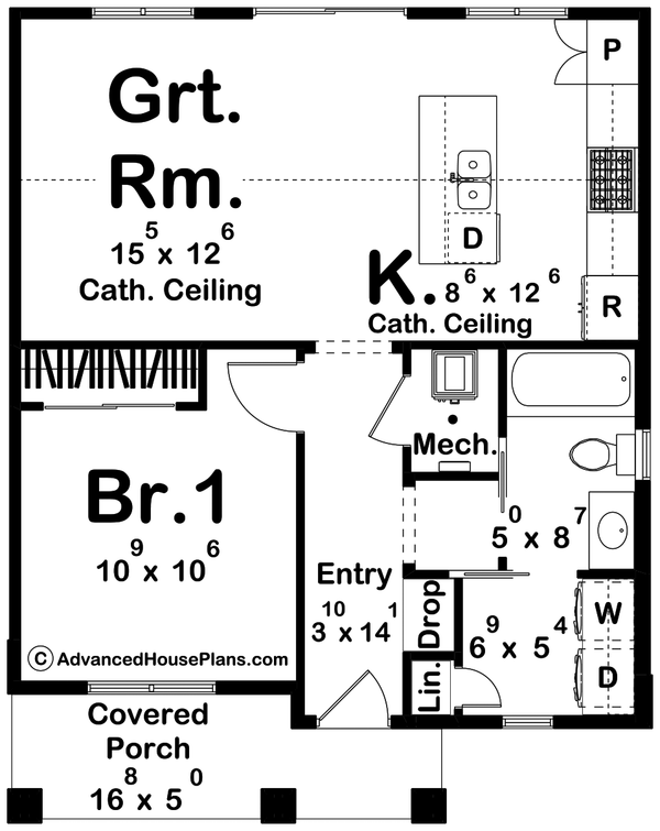 Architectural House Design - Modern Floor Plan - Main Floor Plan #455-521
