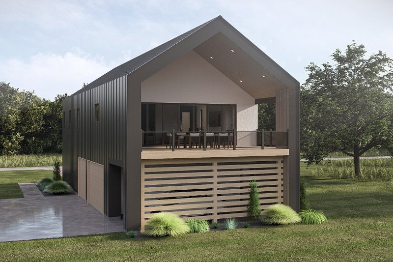 House Blueprint - Exterior - Other Elevation for Modern House Plan #455-809 - 2 bed, 2.5 bath