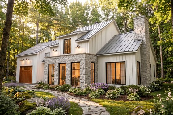 Exterior - Front Elevation for Country House Plan #23-2805 - 4 bed, 2.5 bath