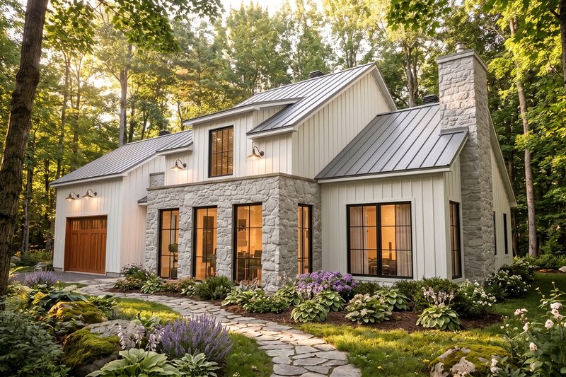 Exterior - Front Elevation 2 for Country House Plan #23-2805 - 4 bed, 2.5 bath