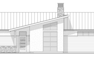 Exterior - Front Elevation 4 for Cottage House Plan #1114-70 - 2 bed, 2 bath