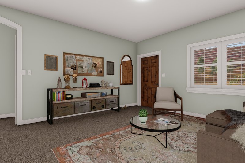 Architectural House Design - Interior - Family Room for Ranch House Plan #1060-103 - 3 bed, 2 bath