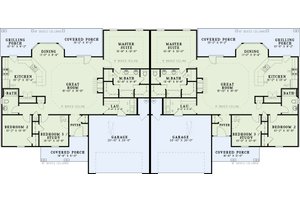 Floor Plan - Main Floor for Traditional House Plan #17-562 - 3 bed, 2 bath