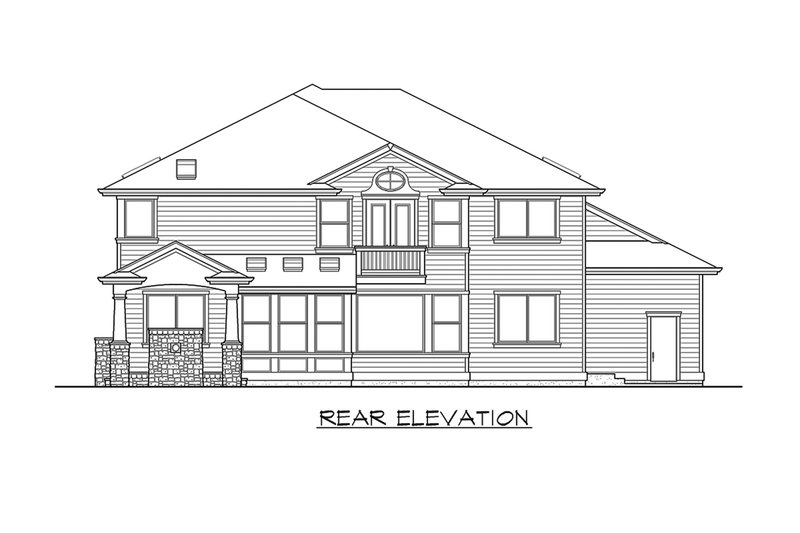 Traditional Style House Plan - 5 Beds 3 Baths 3680 Sq/Ft Plan #132-569 ...