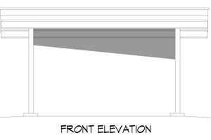 Exterior - Front Elevation 3 for Southern House Plan #932-760, 0 bath