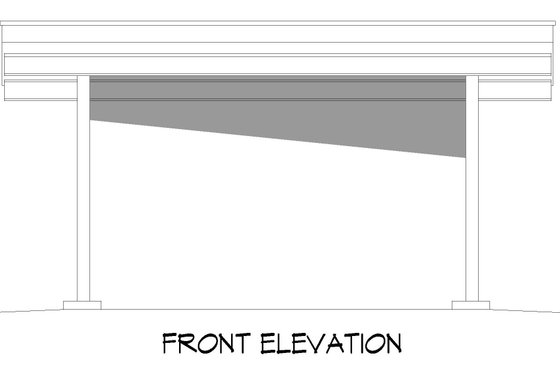 Exterior - Front Elevation 3 for Southern House Plan #932-760, 0 bath