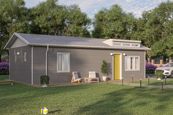 Exterior - Other Elevation 3 for Traditional House Plan #1106-20 - 2 bed, 2 bath