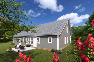 Exterior - Rear Elevation for Craftsman House Plan #513-2065 - 3 bed, 2.5 bath