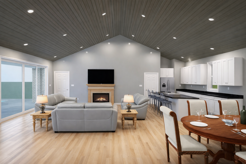 Dream House Plan - Interior - Family Room for Traditional House Plan #1060-485, 1 bath