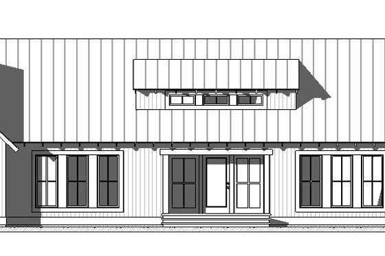 Exterior - Front Elevation 3 for Farmhouse House Plan #901-145 - 4 bed, 4.5 bath