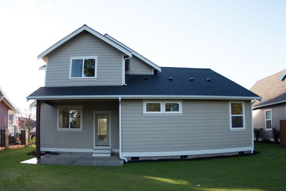 Exterior - Rear Elevation for Craftsman House Plan #1070-60 - 3 bed, 2.5 bath