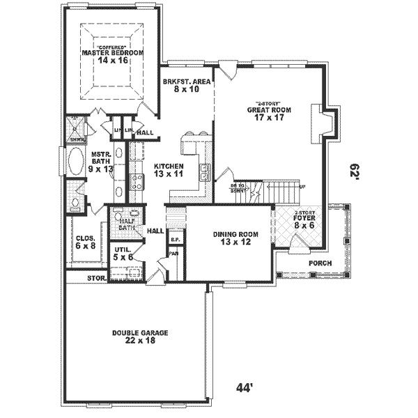 European Floor Plan - Main Floor Plan #81-503