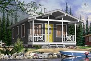 Cottage Style House Plan - 2 Beds 1 Baths 540 Sq/Ft Plan #23-2291 