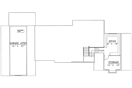 Floor Plan - Upper Floor for Modern House Plan #117-277 - 3 bed, 3 bath
