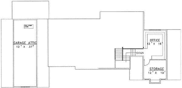 Modern Floor Plan - Upper Floor Plan #117-277