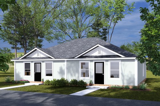 Exterior - Other Elevation for Cottage House Plan #513-2303 - 3 bed, 1 bath