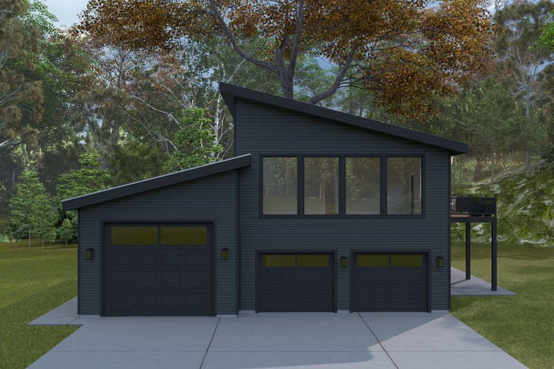 Dream House Plan - Modern Exterior - Front Elevation Plan #1060-476