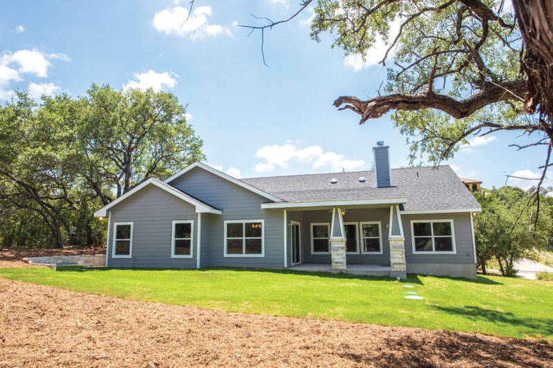 Architectural House Design - Exterior - Rear Elevation for Craftsman House Plan #20-2412 - 3 bed, 2.5 bath