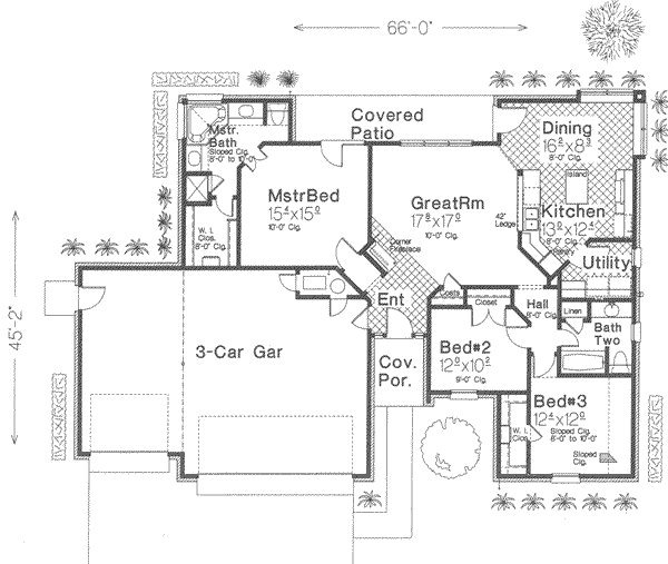 Traditional Floor Plan - Main Floor Plan #310-288