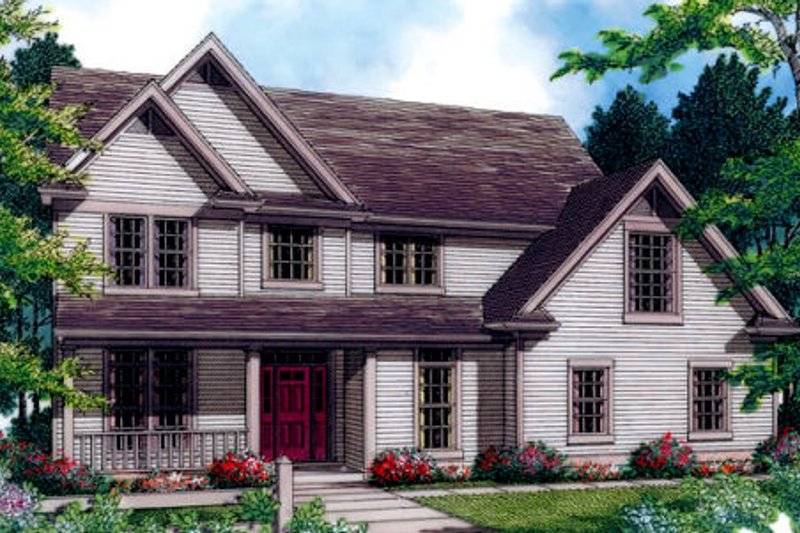 Home Plan - Country Exterior - Front Elevation Plan #48-176