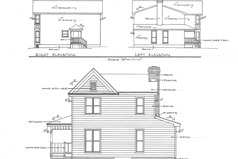 House Blueprint - Exterior - Other Elevation for Victorian House Plan #10-228 - 4 bed, 3 bath