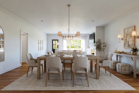 Interior - Dining Room for Barndominium House Plan #1117-46 - 5 bed, 3.5 bath