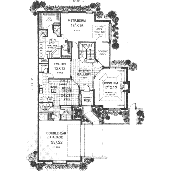 Craftsman Floor Plan - Main Floor Plan #310-492