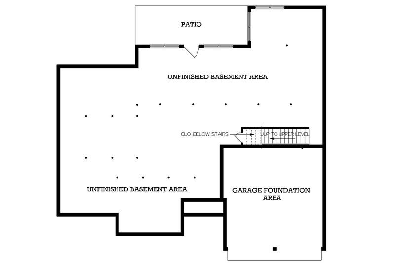 Home Plan - Floor Plan - Other Floor 1 for European House Plan #45-256 - 4 bed, 2 bath
