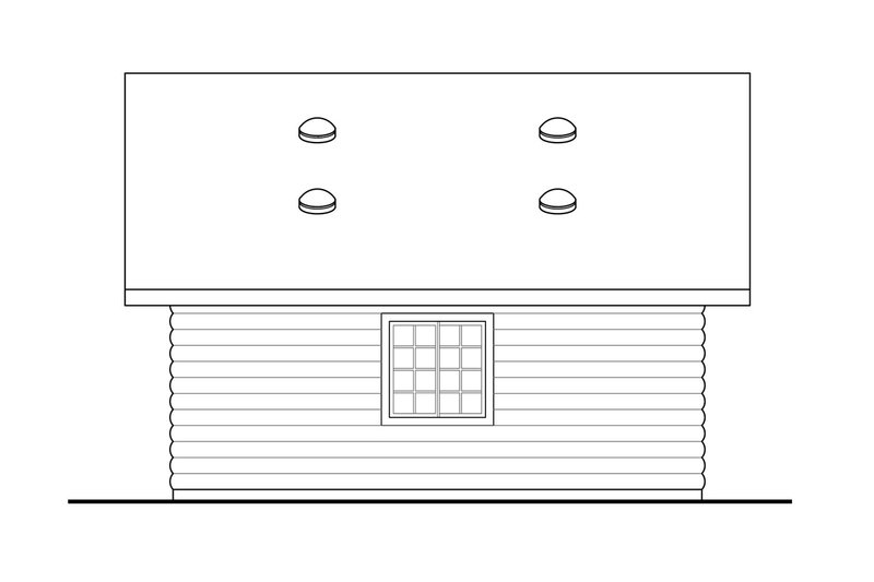 Dream House Plan - Exterior - Other Elevation 1 for Log House Plan #124-1104, 0 bath