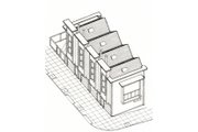 Modern Style House Plan - 1 Beds 1 Baths 395 Sq/Ft Plan #511-3 