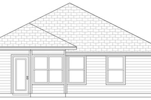 Exterior - Rear Elevation for Cottage House Plan #84-495 - 3 bed, 2 bath